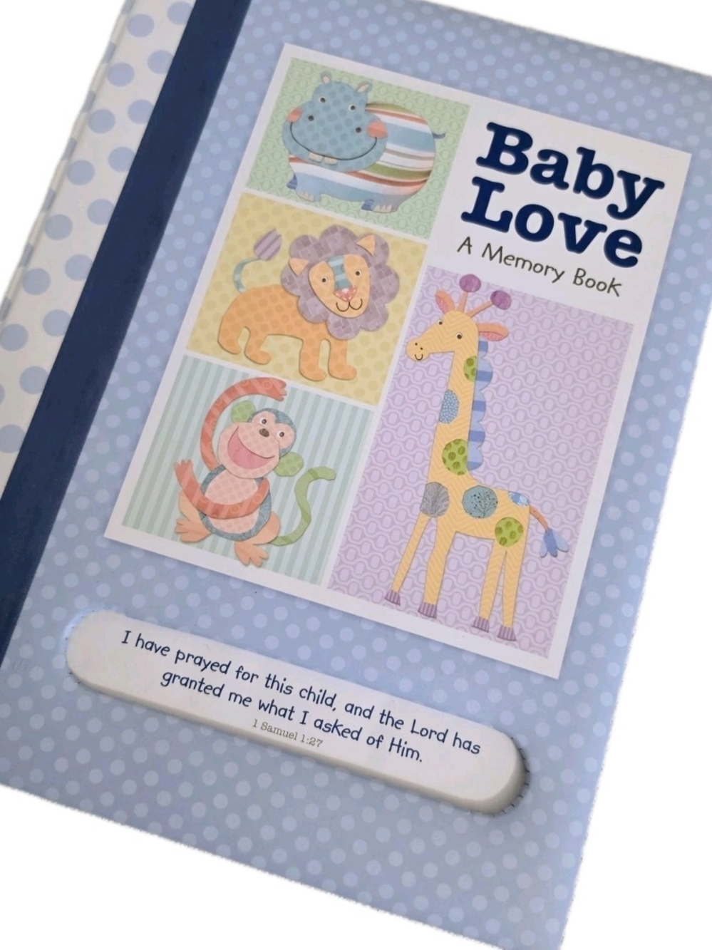 Vtg Baby Love Memory Book Birth To 5yrs Scripture Verses 2003 Padded Front